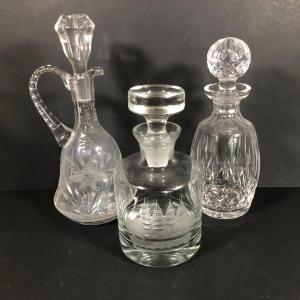 Photo of LOT 138D: Waterford Crystal Decanter, Etched Ship Decanter & More