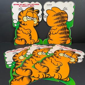 Photo of LOT 112B: Garfield Character & Quote 1978 Signs (5 signs)