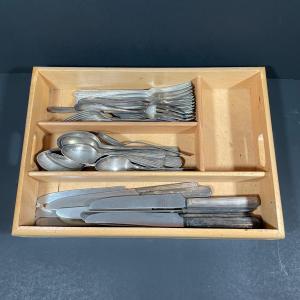 Photo of LOT 120B: Collection Of Silver Plate/Stainless Flatware - Avon, W.M. Roger’s &
