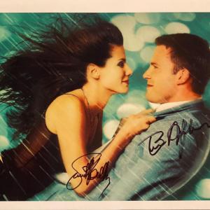 Photo of Forces of Nature Ben Affleck and Sandra Bullock signed movie photo