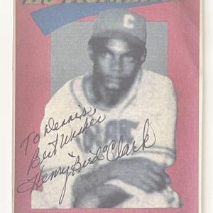 Photo of Pirates baseball player Henry Clark signed card