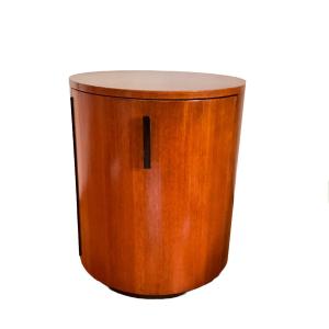 Photo of 830 Mid Century Modern Harvey Probber Round Cylinder Table/ Cabinet/Dry Bar