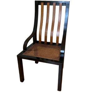 Photo of 836 Mid Century Modern Slat Back Cane Seat Harvey Probber Arm Chair