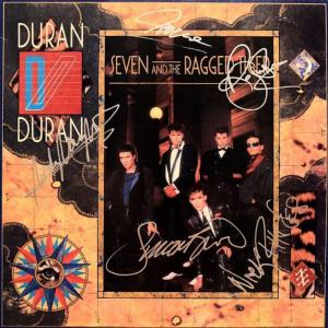 Photo of Duran Duran Seven And The Ragged Tiger signed album 