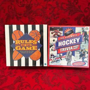 Photo of RULES OF THE GAME AND THE ULTIMATE HOCKEY TRIVIA BOARD GAMES