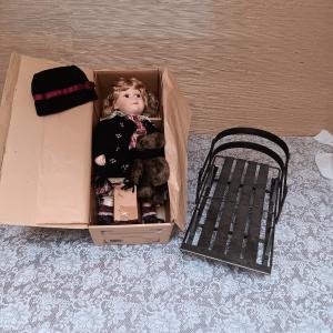 Photo of "BRITTANY" BOYD'S DOLL AND HEAVY METAL SLED TO DISPLAY HER ON