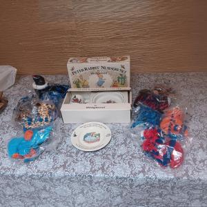 Photo of PETER RABBIT NURSERY SET BY WEDGWOOD AND FULL OF BEANS ANIMALS