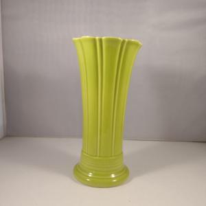 Photo of Fiesta Chartreuse Flared Vase- Approx 9 1/2" Tall