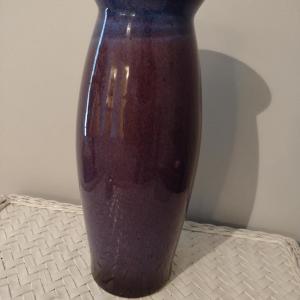 Photo of Tall Glazed Ceramic Vase- Approx 16 3/4" Tall