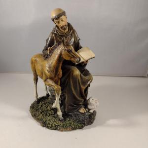 Photo of Saint Francis with Horse and Rabbit Figurine
