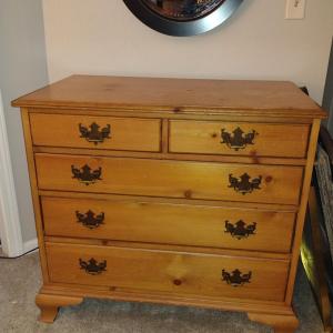 Photo of Drexel Solid Wood Chest of Drawers- Approx 36" Wide, 20" Deep, 33" Tall