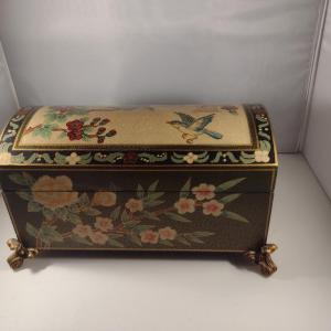 Photo of Well Made Decorative Storage Box- Bird and Floral Design