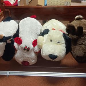 Photo of 4 LARGE, VERY SOFT PLUSH ANIMALS APPROX 36" LONG