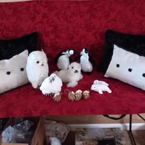 Photo of PENGUINS, OWLS, SEALS AND THROW PILLOWS