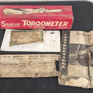 Photo of Vintage Snap On Torqometer w/ Paperwork