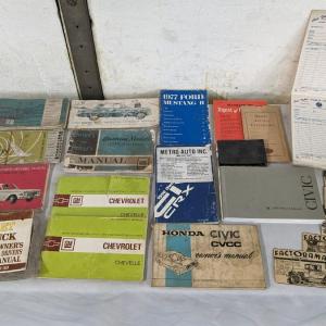 Photo of Vintage Car Manuals and Ephemera