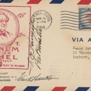 Photo of Colonel Frank Hawks signed first day cover 
