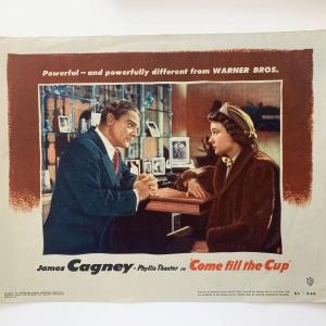 Photo of Come Fill the Cup 
original 1951 vintage lobby card