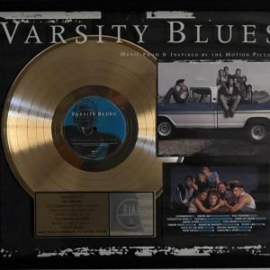 Photo of Varsity Blues RIAA award custom framed
