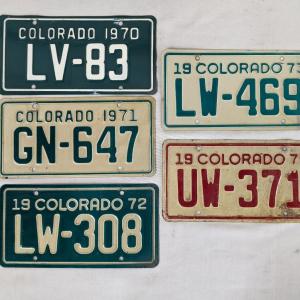 Photo of 1970's Colorado Motorcycle Plates