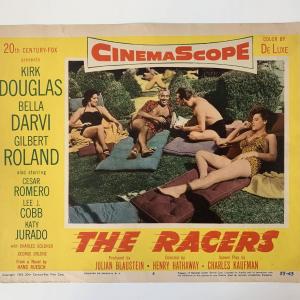 Photo of The Racers original 1955 vintage lobby card