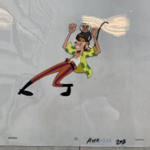 Photo of Ace Ventura original artwork and cel