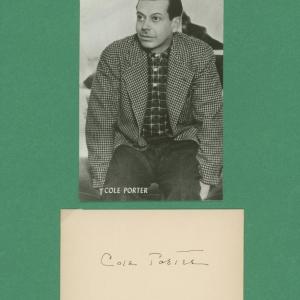 Photo of Cole Porter signature cut