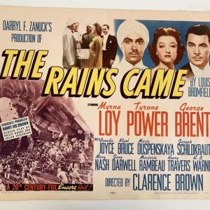 Photo of The Rains Came vintage movie poster