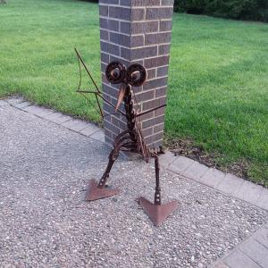 Photo of REALLY NEAT YARD ART FROM REPURPOSED METAL PARTS