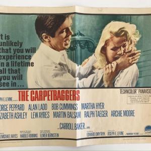 Photo of The Carpetbaggers vintage movie poster