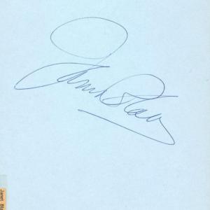 Photo of Janet Blair original signature