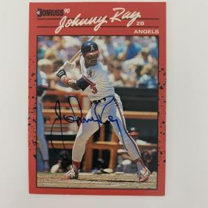 Photo of Johnny Ray signed baseball card