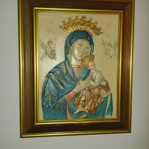 Photo of Our Lady of Perpetual Help Framed Plaque- Approx 12 3/4" x 15 1/2"