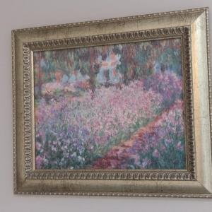 Photo of Abstract Floral Landscape Framed Art Print- Approx 10 3/4" x 13"