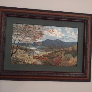 Photo of Framed Mountain Scene Giclee by Teresa Pennington- Signed and Numbered