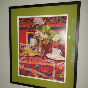 Photo of Numbered Tea Time Theme Framed Print by Genie Marshall Wilder- Signed by Artist