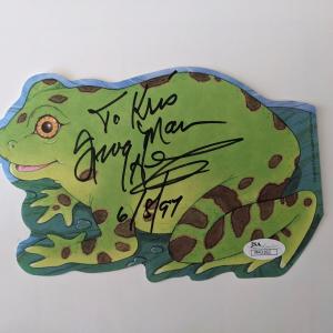 Photo of Clarence Henry signed frog print JSA