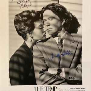Photo of The Temp Lara Flynn Boyle and Timothy Hutton signed movie photo