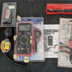 Photo of Cen Tech Multimeter and Engine Thermometer