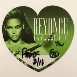Photo of Beyoncé I Am... World Tour Backstage Pass