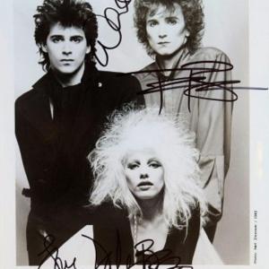 Photo of Missing Persons signed promo photo 