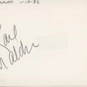 Photo of Karl Malden signature cut - On the Waterfront