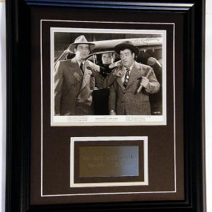 Photo of Framed Bud Abbott & Lou Costello signed photo 