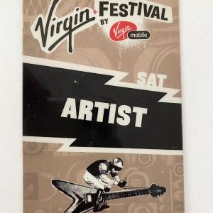 Photo of Virgin Festival Artist Backstage Pass