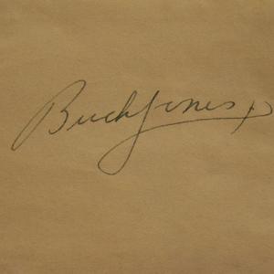 Photo of Buck Jones signature slip 