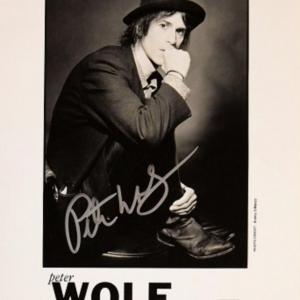 Photo of Peter Wolf signed promo photo 