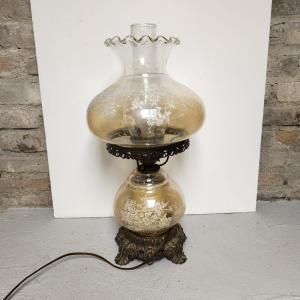 Photo of Iridescent glass lamp