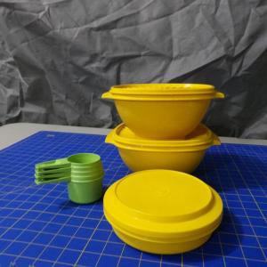 Photo of Vintage Tupperware Yellow and Green