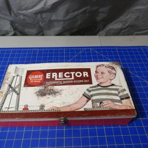 Photo of Vintage Erector Set and Original Metal Case