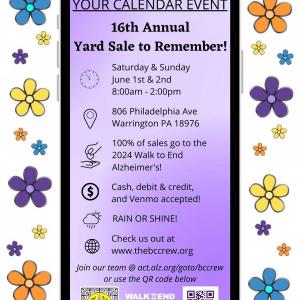 Photo of 16th Annual Yard Sale to Remember!